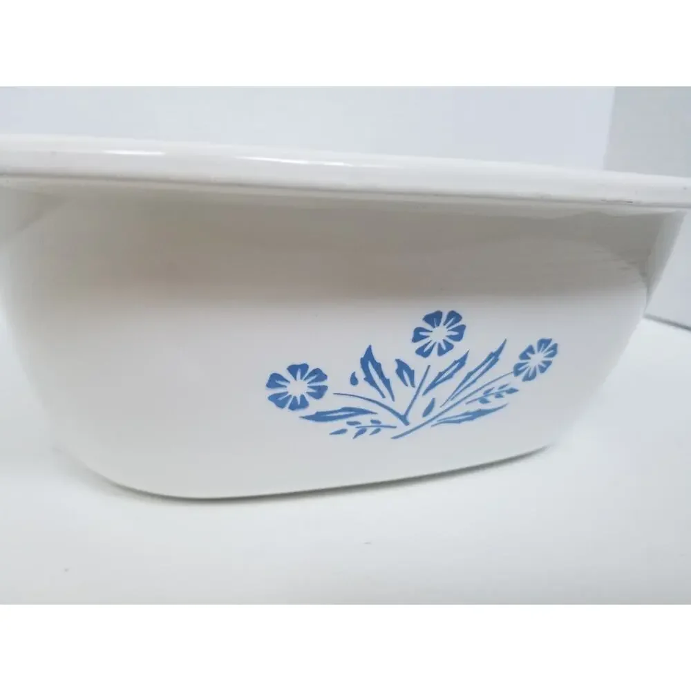 VTG CORNING WARE Dutch Oven P-34-B Blue Cornflower **no Lid**